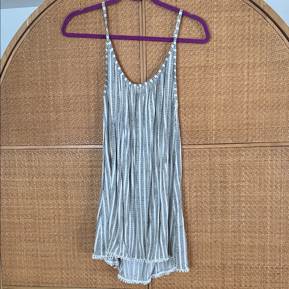 Boho Striped Black and White SunDress